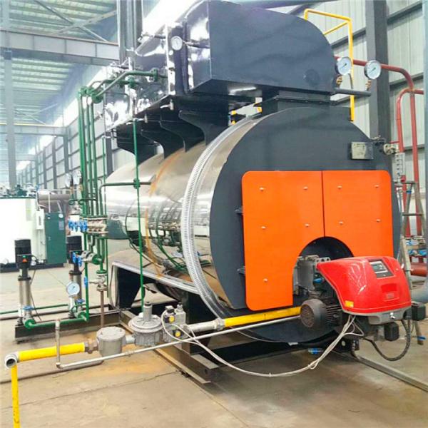 2t/h 150hp low Cost Wns Horizontal Oil Gas Fuel Condensing steam boiler  for milk pasteurization