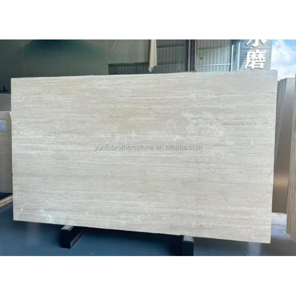Marble Travertine Stone Big Slab Polished for Modern Hotel Villa Interior Design