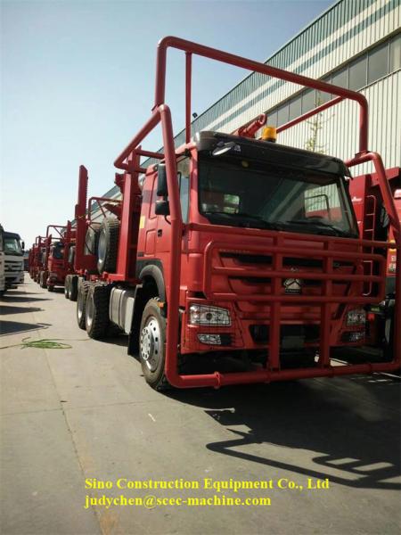10 caminhão forte da madeira do log do caminhão HOWO 6x6 50t do objetivo especial de Sinotruk das rodas