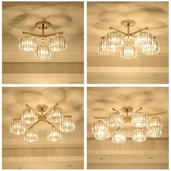 Fancy Crystal led ceiling lights Food Indoor Home lighting Fixtures (WH-CA-40）