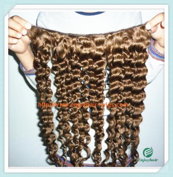 Flip-in Hair extension 8-26 33# color deep wave Human Hair Brazilian hair extension