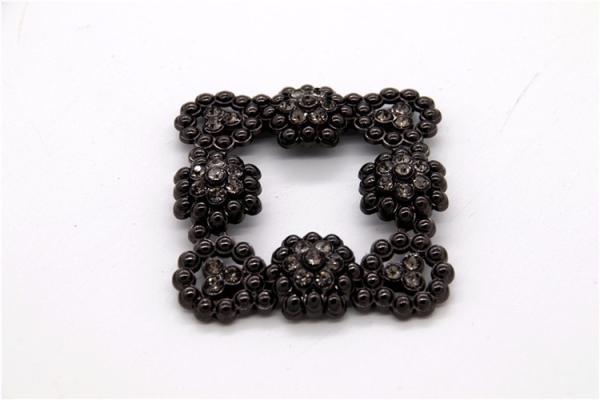 Women Rhinestone Shoe Clips Square Shape With Professional Design
