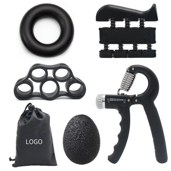 5 Pack Hand Grip Strengthener Kit Adjustable Silicone Grip Strength Trainer Kit