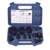 Bi métal 9 pièces kit de scie à trous 64-69HRC M42 HSS Co8% Matériau des dents
