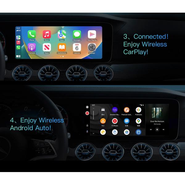 ABS PC беспроводный адаптер CarPlay для Toyota Mazda Volkswagen Peugeot Skoda KIA Android