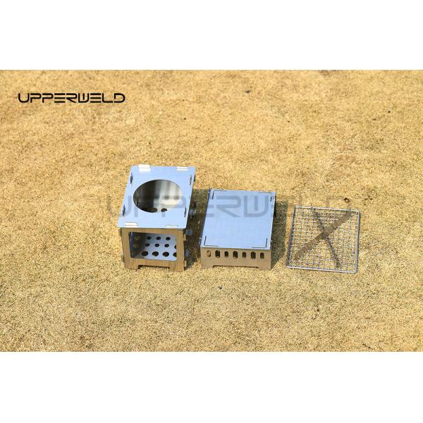 Портативная печь из нержавеющей стали для кемпинга и пикника Расширенный размер 21,5 * 20,5 * 15,5 см