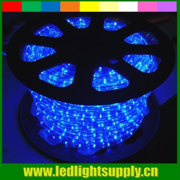 Iluminação solar 2 fios azul LED luzes de cabo de Natal ao ar livre