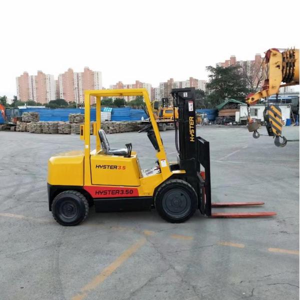 Hyster Used Diesel Forklift 3.5Ton With Moving Shifter Middle Cylinder 3m Lifting Height