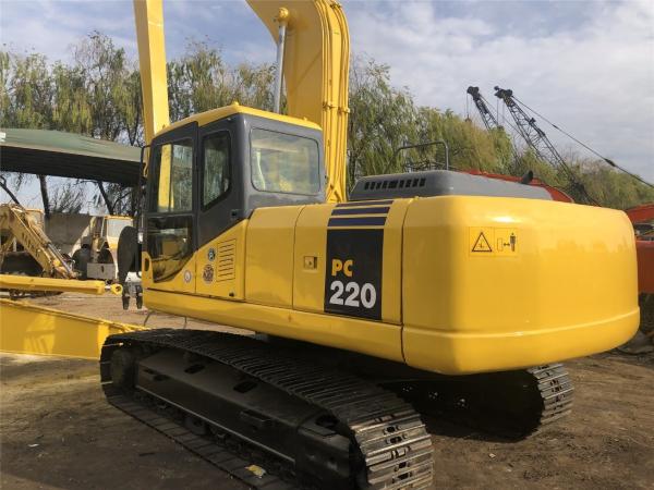                  Perrty Good Used Komatsu Hydraulic Excavator PC220-7 with 18 Meters Long Reach Boom for Deep Digging Work             