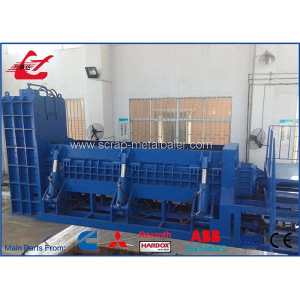 630トンの自動油圧スクラップ車のせん断の梱包機機械6m長さのプレス ルーム20のトン/h