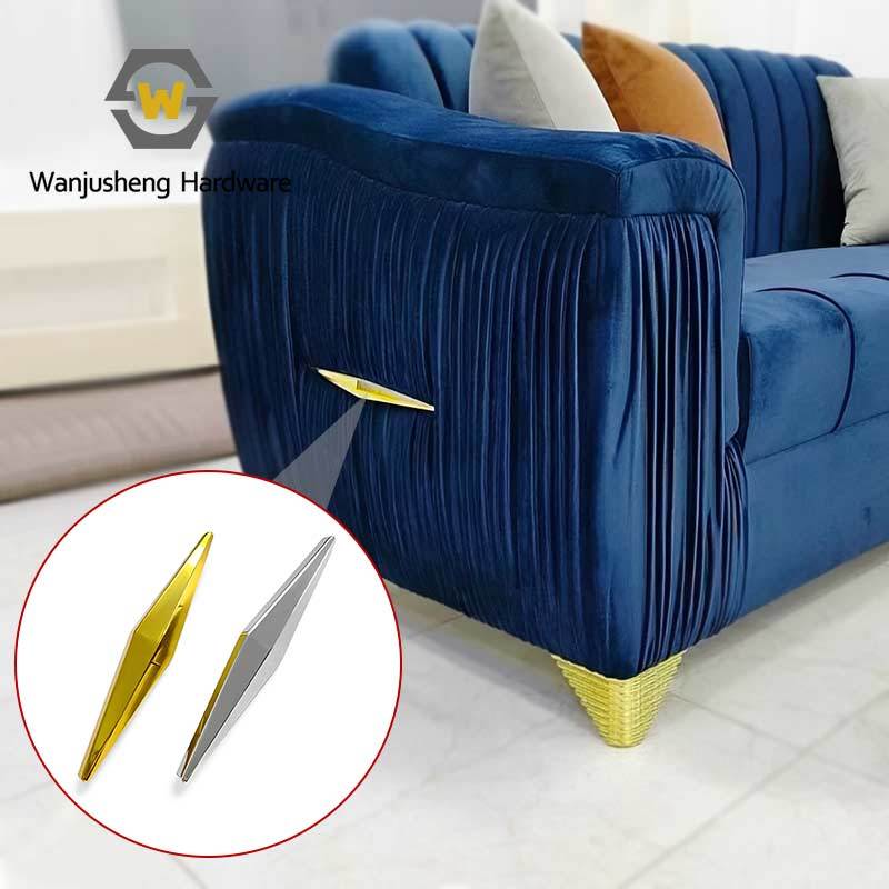 Diamond-shaped Upholstery Buttons for Sofas Long Strip Sofa Buttons Light Luxury Sofa Hardware Decorative Accessories