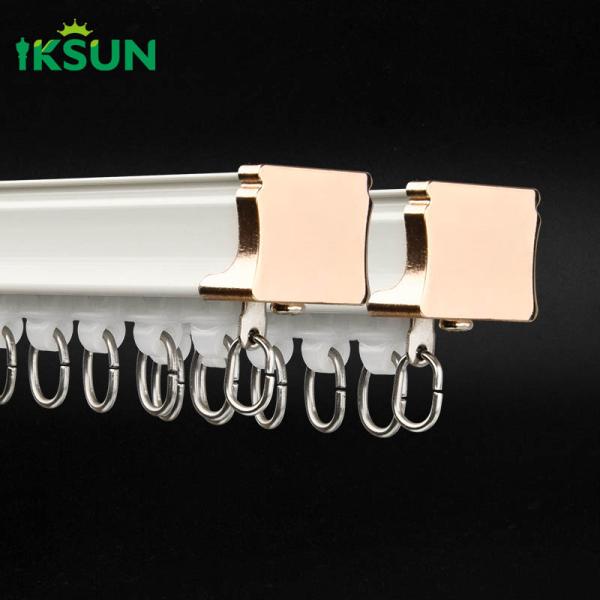 High Quality Aluminum Wall Mounted Curtain Track Single Double Curtain Rail Individual Package