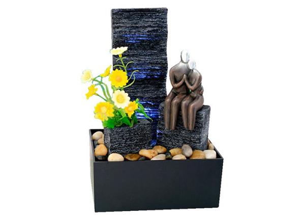 Love Affair Battery Operated Tabletop Fountain , Desk Water Fountain 10 Inch