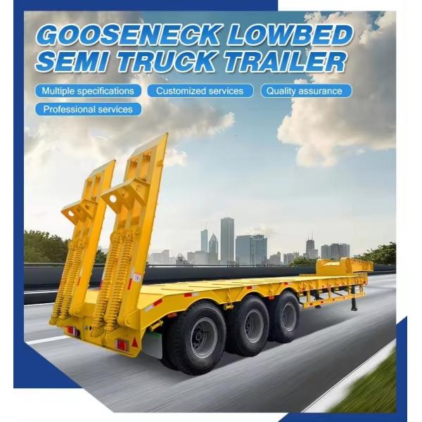 13t Axle 40FT Container Flatbed Semi Trailer Tandem Customized Trailer with 12 Tires