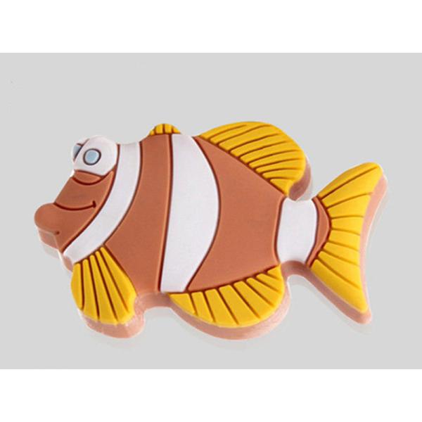 Clown Fish Rubber Knobs Soft PLastic Kids Bedroom Dresser Knobs Decorative Lovely Handles ISO Approved