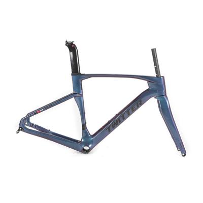 A bicicleta alta da estrada do carbono do módulo T800 molda o TAMANHO holográfico de 48cm XL