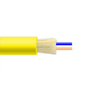 Flame Retardant Round Duplex Fiber Optic Patch Cable For High Density Data Center