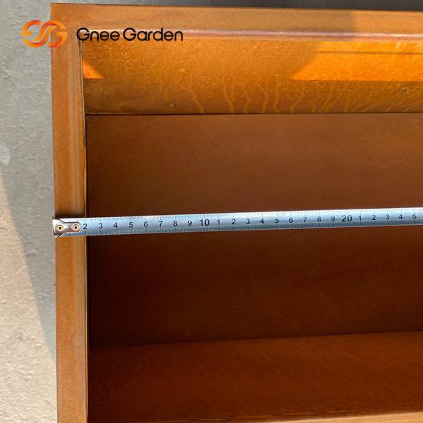 Corten Steel Rusty Metal Flower Planters Fabrication Plant Pot