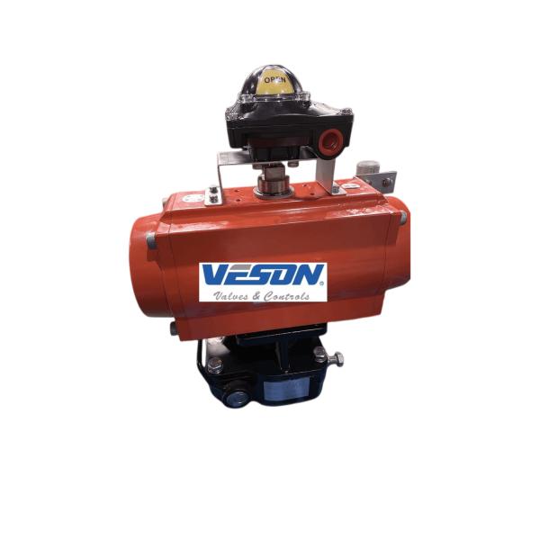 Spring Return Pneumatic Air Actuator SIlicone Seal For PTFE Coated