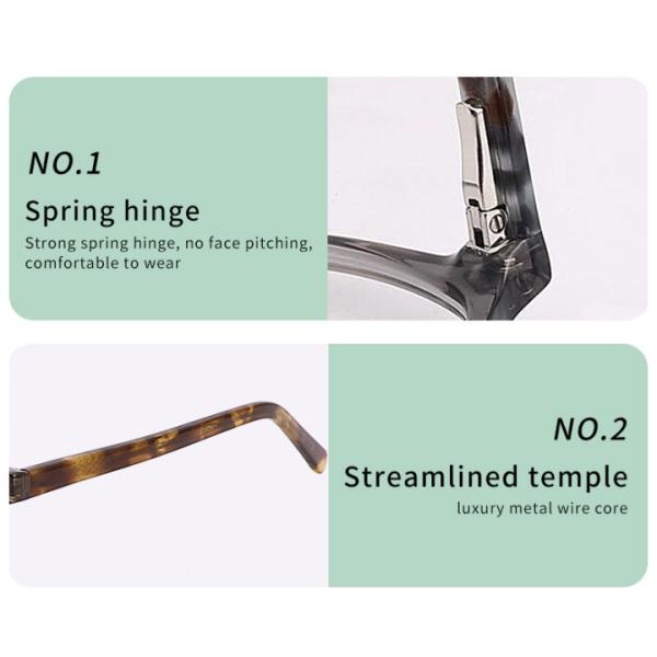 Не рецепт вокруг ширины объектива Eyewear объективов стекел ацетата ясной 49 mm