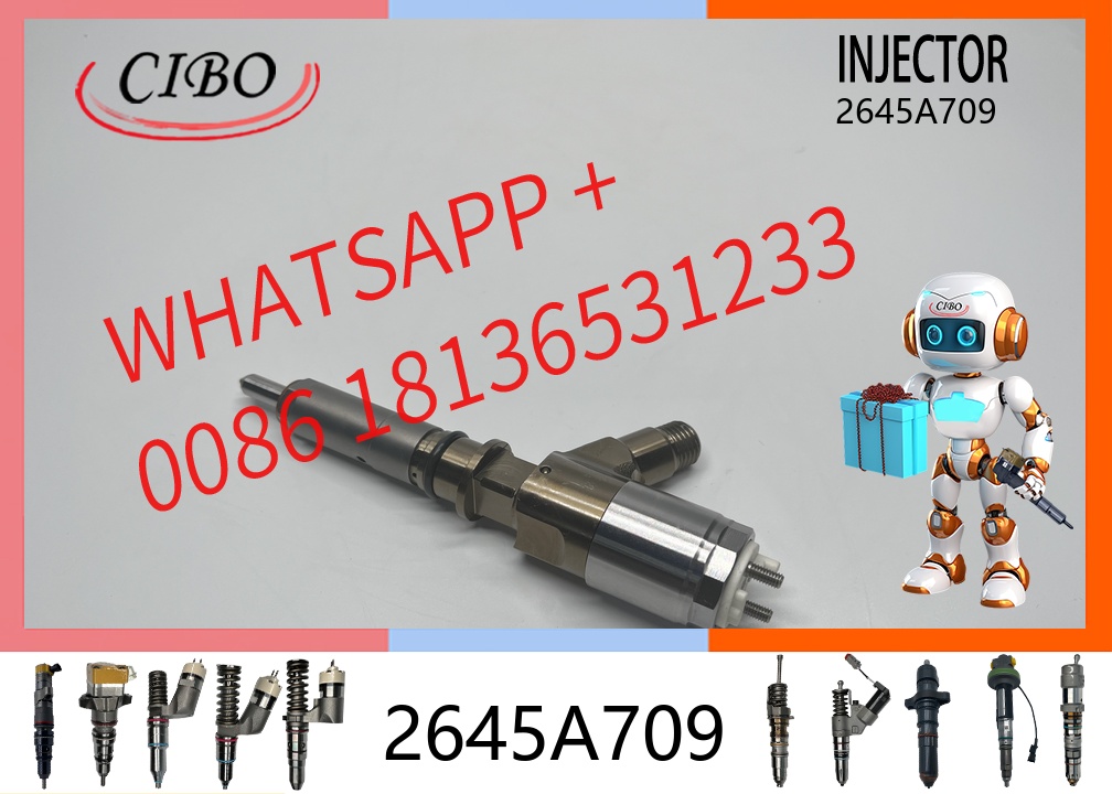 original Common Rail Diesel Fuel Injector 2645A709 10R-7668 320-0680 for  C6.6 C6.4 320D Excavator Perkins 1106D Engine Replacement Parts original new injector