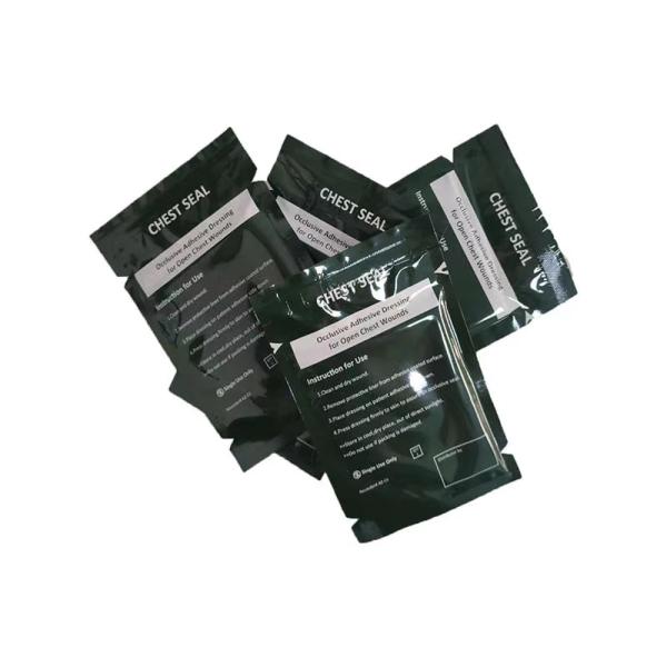 Комод провентилированный травмой герметизирует медицинские повязки ленты одевая рану военное 150x150mm стикера