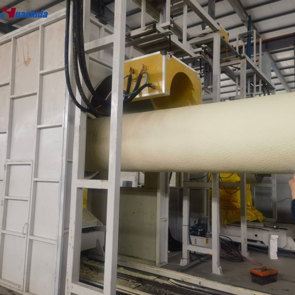 Automatic Polyurethane PU Spraying Foam Pre-Insulated Pipe Production Line