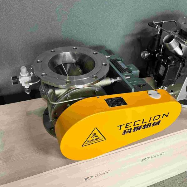 Alimentador de bloqueo de válvula de aire rotativa de acero inoxidable en planta de cemento que transporta polvo de PP