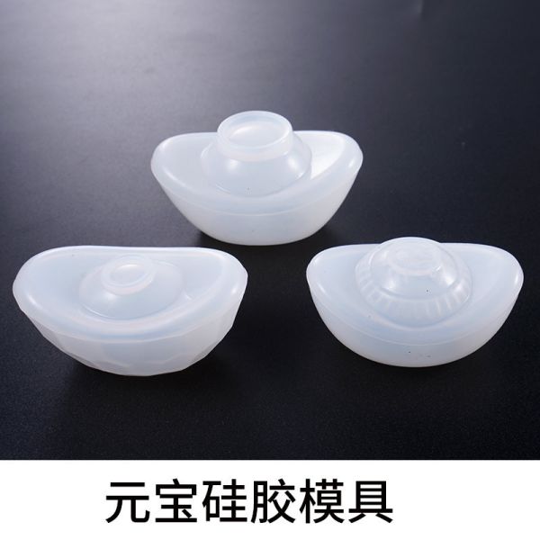 DIY Silicone Mold Yuanbao Flip Sugar Cake Yuanbao Fortune Yuanbao Chocolate Cake Decoration