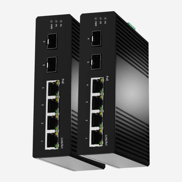 O ponto de entrada industrial esperto fácil do gigabit comuta STP RSTP 4 que o ponto de entrada portuário comuta 2 portos de SFP
