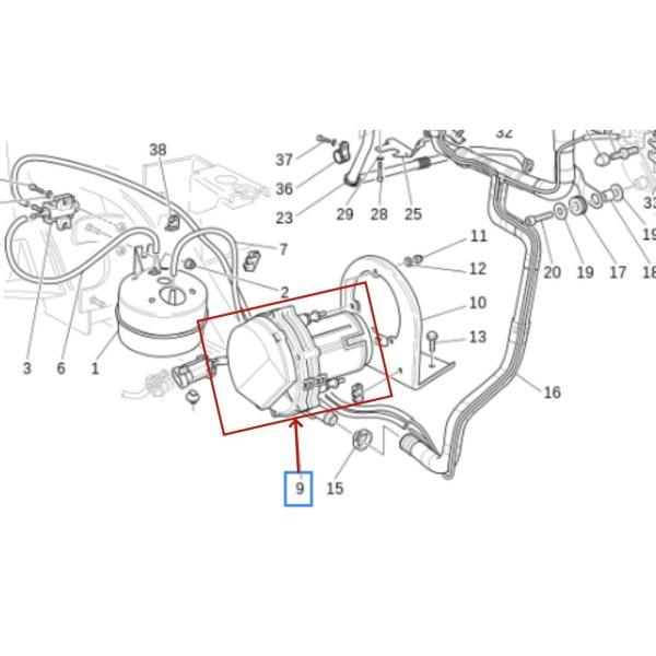For Ferrari Maserati Quattroporte M139 Granturismo GT 2003-2017 GranCabrio Secondary Smog Air Pump OEM 181197