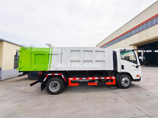 Hydraulic Hook Lift Hoist Mounted Waste Compactor Vehicle Heavy Duty For Transportation