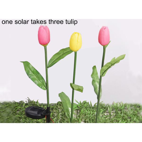 Solar Silicone Tulip Lights ground decoration lawn lamp