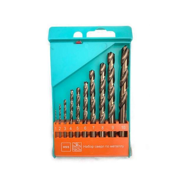буровой наконечник извива кобальта титана плакировкой 10pcs/Set на металл 118 градусов