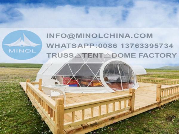 White PVC Garden Igloo House Geodesic Dome for Sale