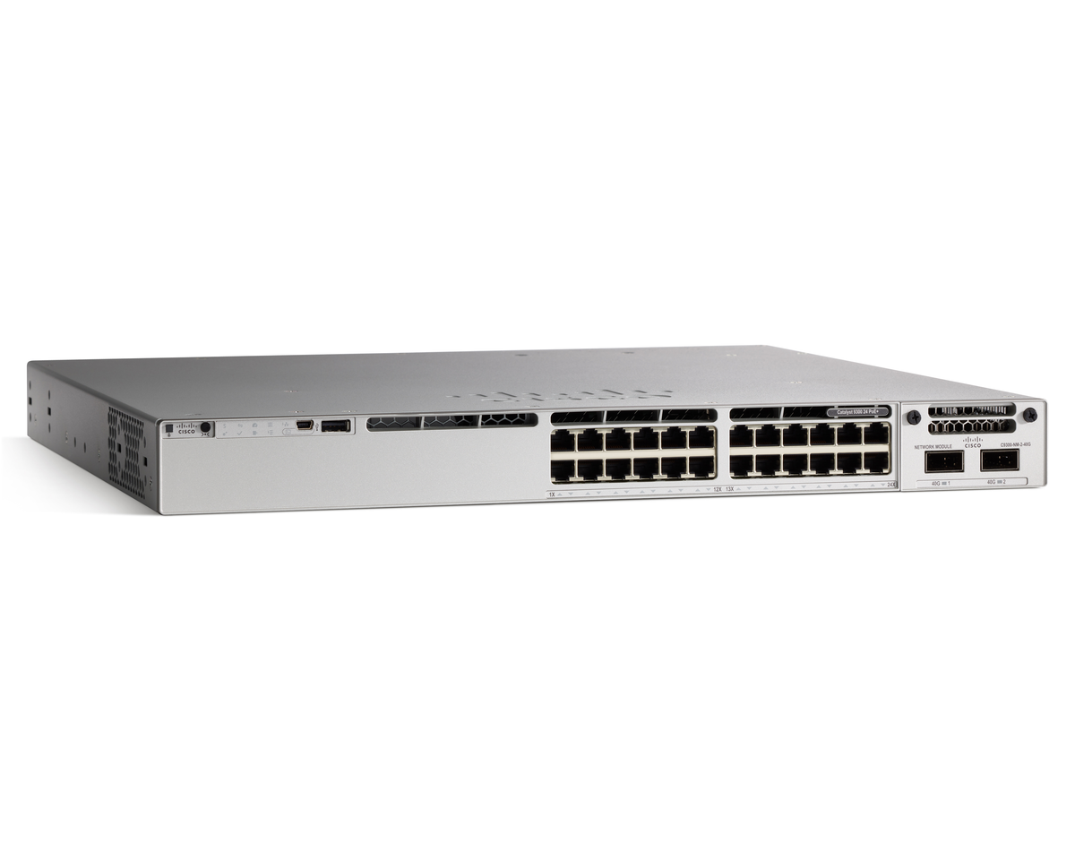 Cisco Catalyst 9300 Switch 24 Ports with 480 Gb/s Capacity and LACP VLAN Support