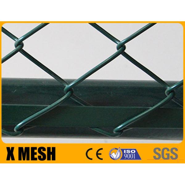 6m Height Soccer Filed Chain Link Mesh Fencing PVC Coated Chain Link Fence