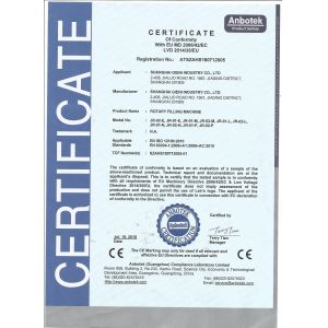 Shanghai Gieni Industry Co.,Ltd Сертификации
