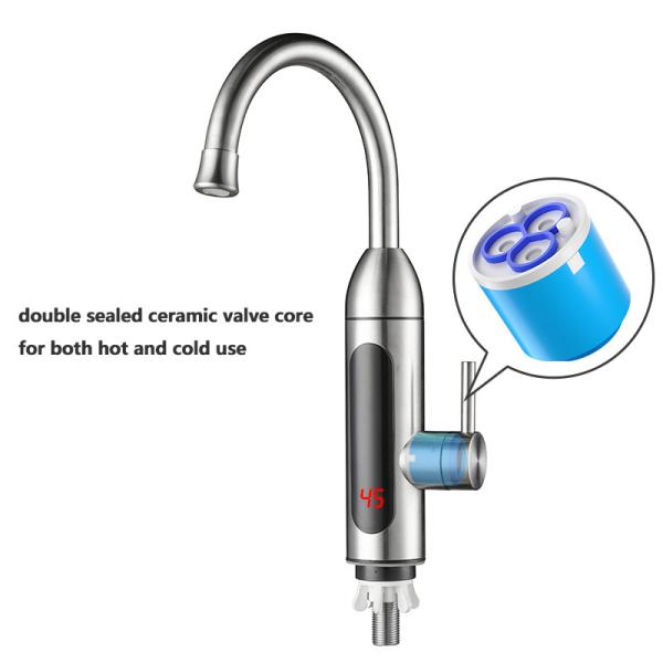 Fast Heating 304 Stainless Steel Instant Electric Water Heater Kitchen Tap