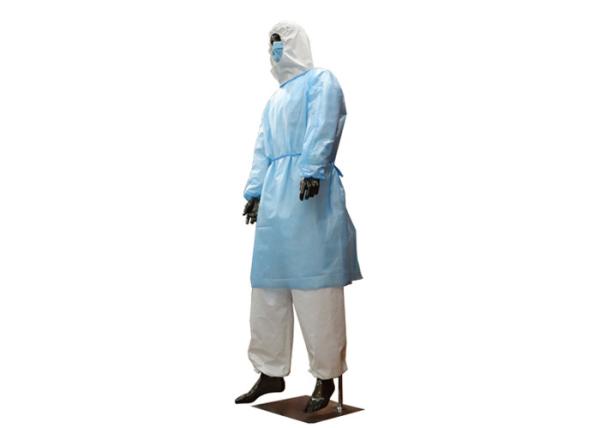 Skin Friendly Long Sleeve 60gsm Disposable Patient Gowns