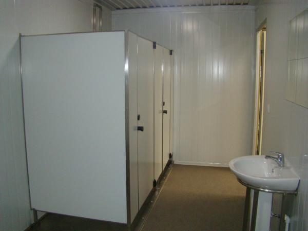 Recipiente portátil padrão da ablução - construção de aço galvanizada, Flatpacked