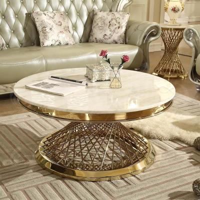 304 Stainless Steel Hotel Coffee Table Modern Luxury Round Coffee Table