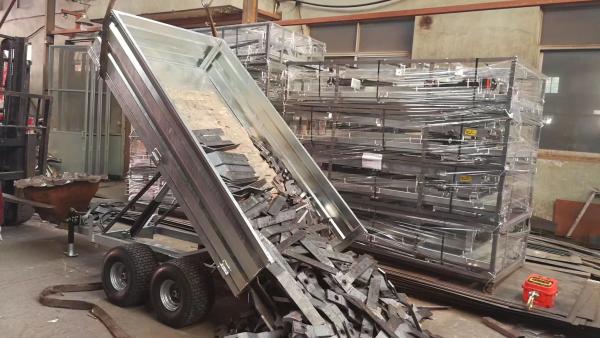 Farm Tractor Trailer With Hot Dip Galvanized; Agriculture Transport Tipping Trailer