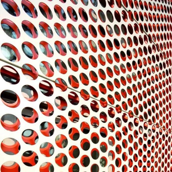 Перфорированная облицовка фасада из нержавеющей стали 304 толщиной 0,3-10 мм