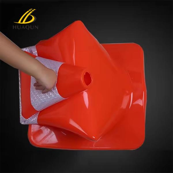 Flexible Orange Highway Cones PVC Custom Traffic Cone For Effective Warning