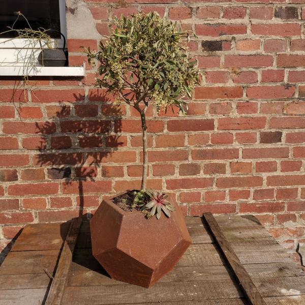 Laser Cut Corten Steel Planter Garden Outdoor Flower Pot