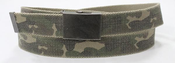 Army Green Polyester Mens Web Belt , Military Steel Buckle Cool Web Belts