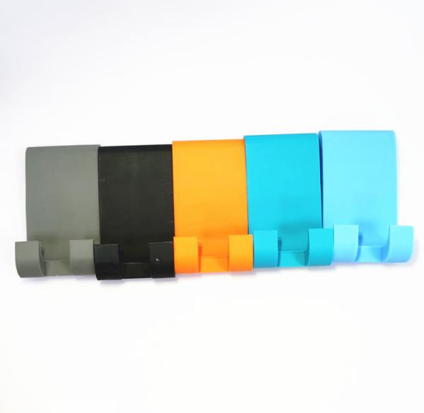 Silicon Self Adhesive Bathroom Robe Hook Towel Hanger Over The Glass Door