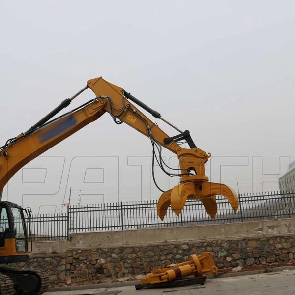 Sturdy And Durable Hydraulic Orange Peel Grapple Excavator Attachment Tools