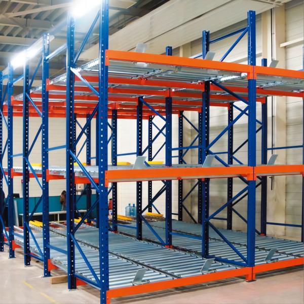 Customized Heavy Duty Gravity Pallet Flow Racking Q235B Steel Pallet Storage Shelves